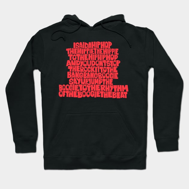 „Rapper's Delight“ Old School Graffiti Design Hoodie by Boogosh